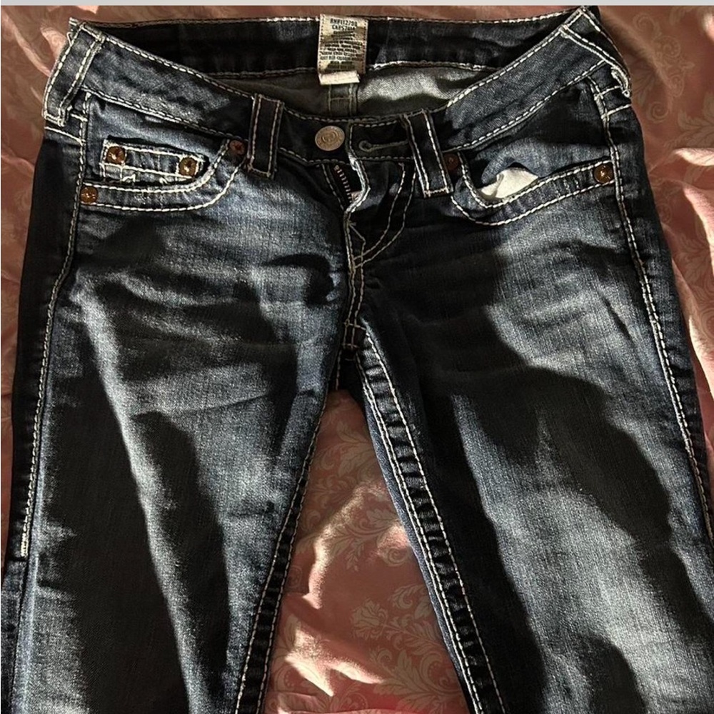 True Religion Women's Dark Blue Skinny Jeans